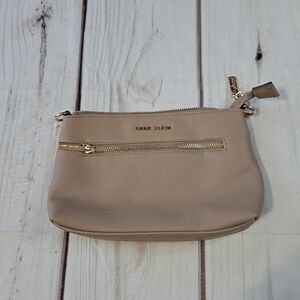 Anne Klein Tan  Bag with Gold-Tone Accents NO STRAP